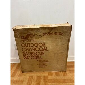 Vintage Structo 24" Outdoor Charcoal Barbecue Grill Model 4110K New Old Stock